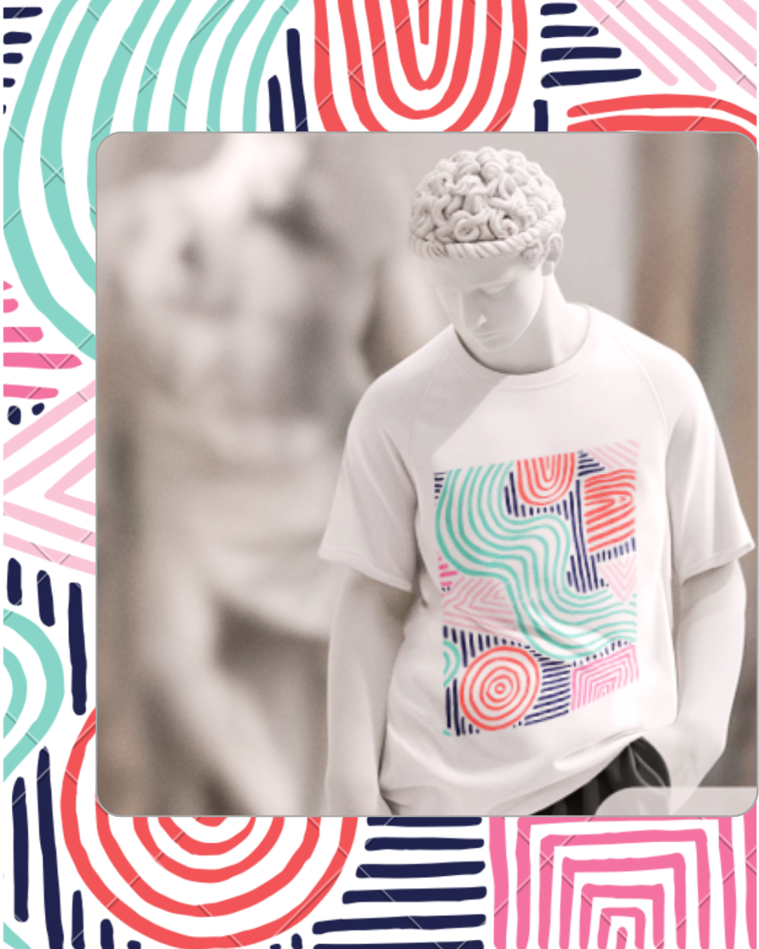 Abs-tract | Oversized | Premium Unisex Graphic T-shirt
