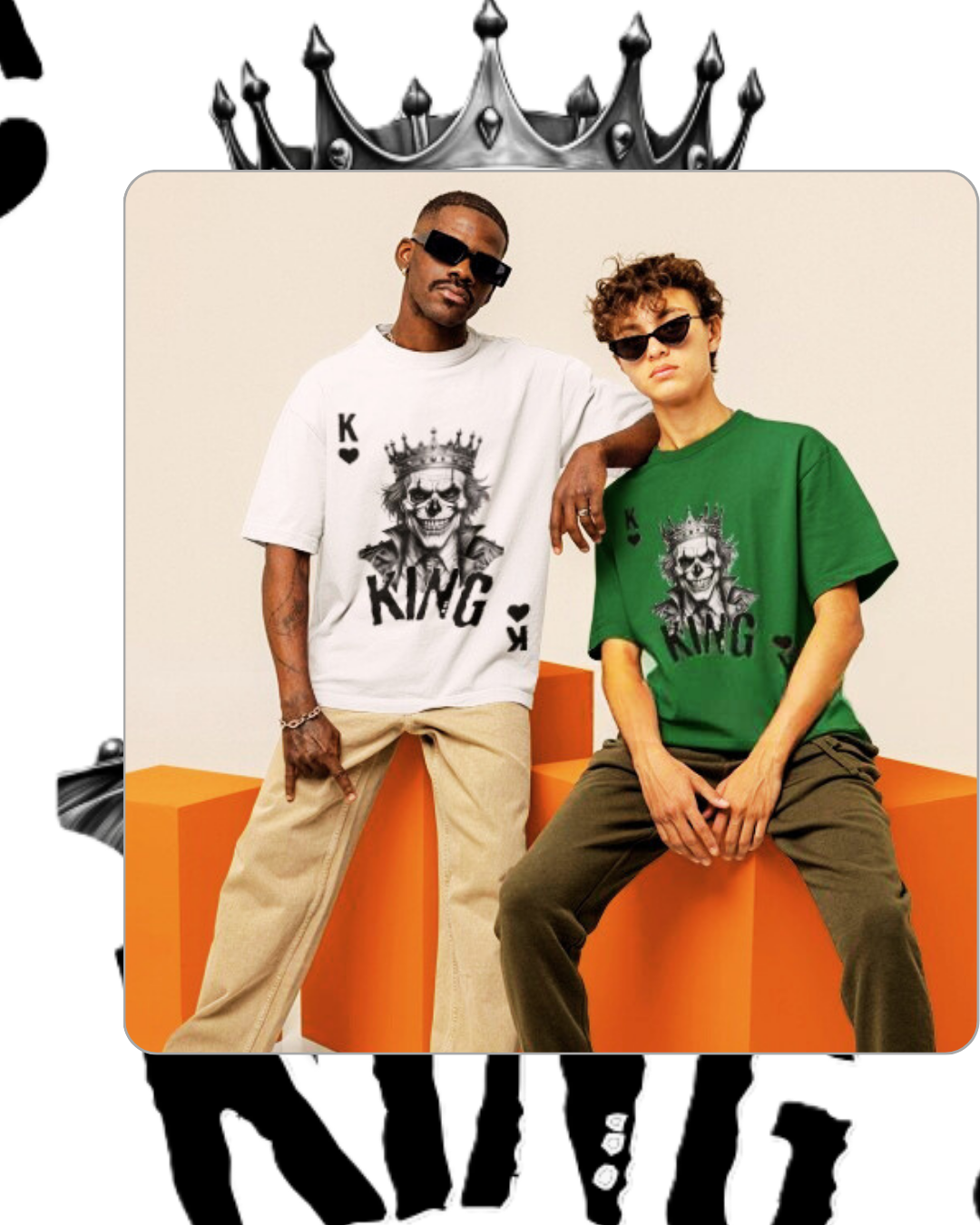 King | Oversized | Premium Unisex Graphic T-shirt