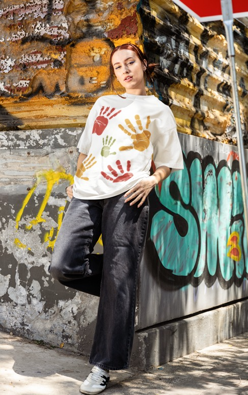 HighFive | Oversized | Premium Unisex Graphic T-shirt