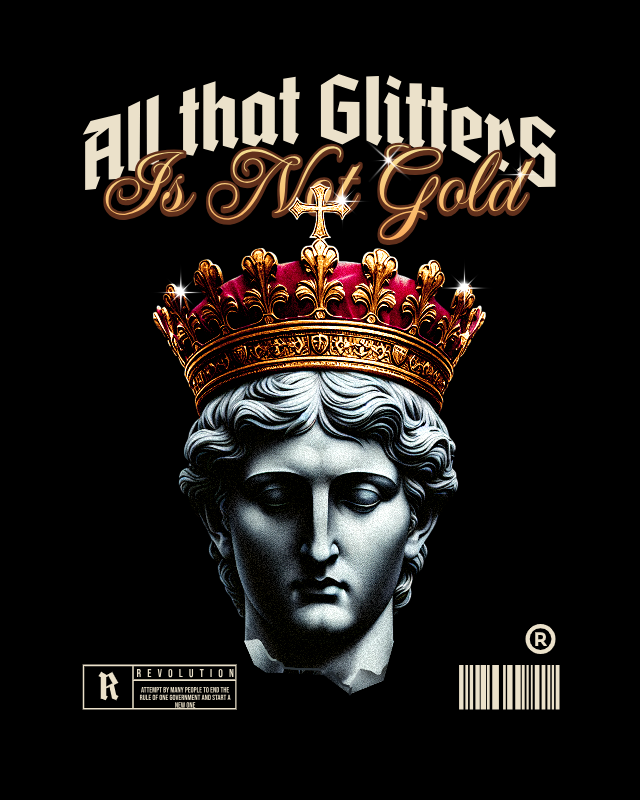 All That Glitters | Oversized | Premium Unisex Graphic T-shirt