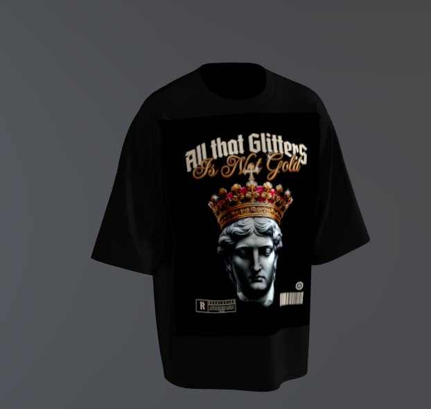 All That Glitters | Oversized | Premium Unisex Graphic T-shirt