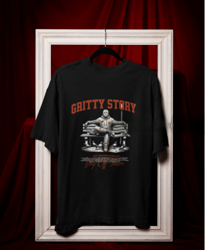 Gritty Story | Oversized | Premium Unisex Graphic T-shirt