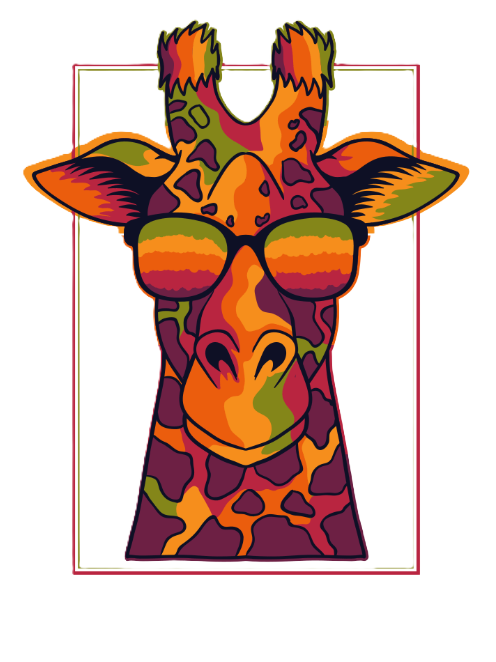 Giraffe | Oversized | Premium Unisex Graphic T-shirt