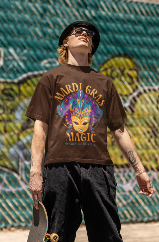 Mardi Gras | Oversized | Premium Unisex Graphic T-shirt