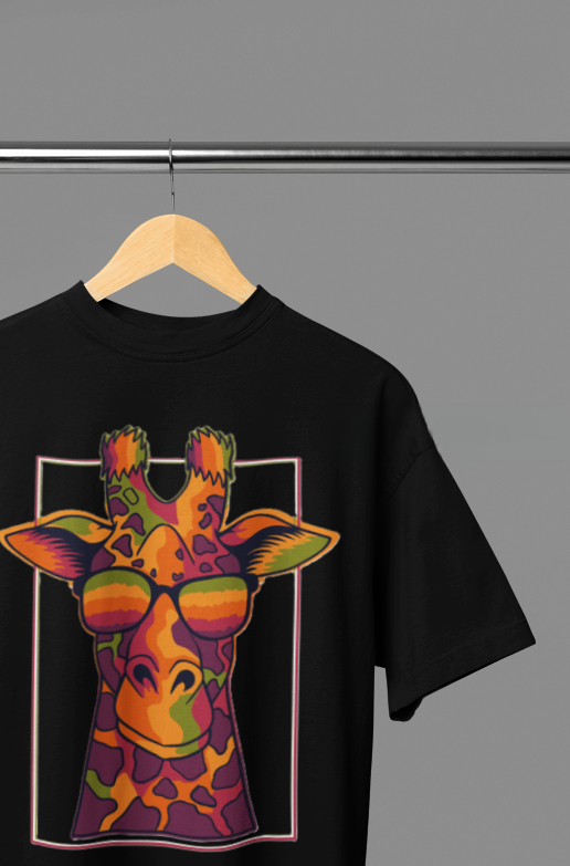 Giraffe | Oversized | Premium Unisex Graphic T-shirt
