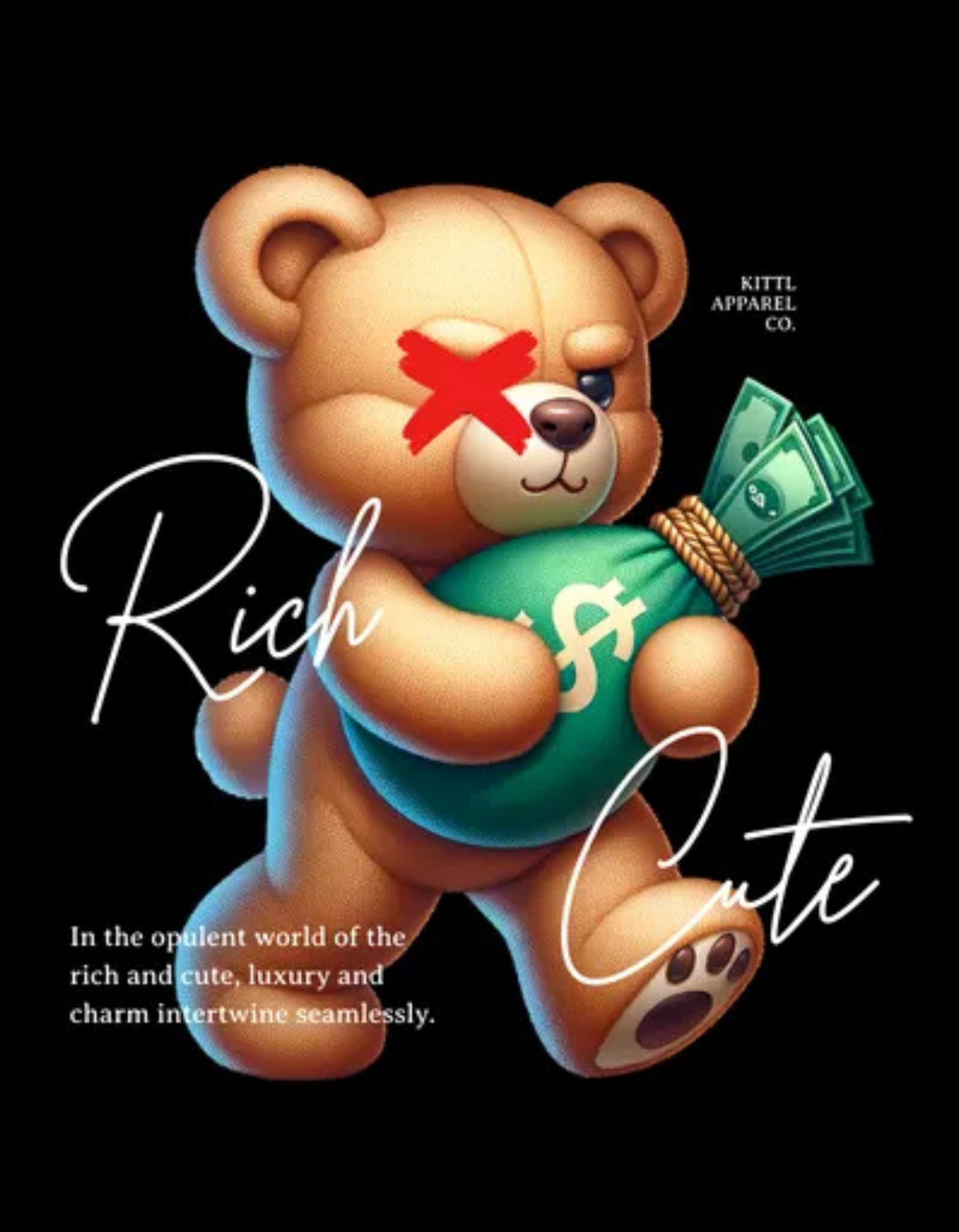 Rich & Cute | Oversized | Premium Unisex Graphic T-shirt