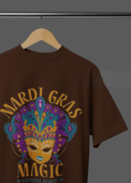 Mardi Gras | Oversized | Premium Unisex Graphic T-shirt