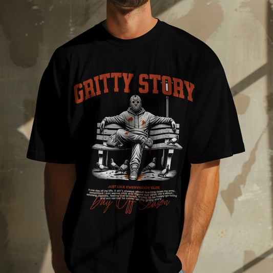 Gritty Story | Oversized | Premium Unisex Graphic T-shirt