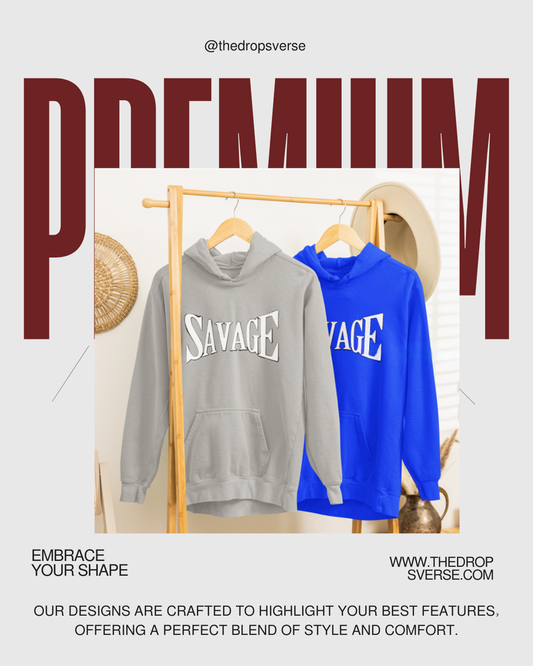 Classic SaVaGe Hoodie | Oversized | 450 GSM | Unisex