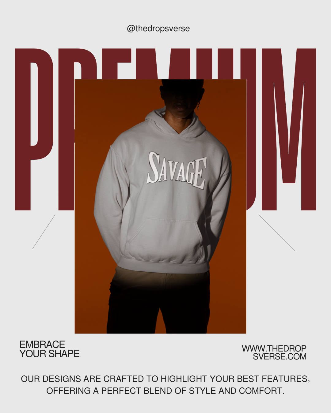 Classic SaVaGe Hoodie | Oversized | 450 GSM | Unisex
