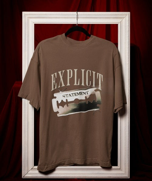 Explicit | Oversized | Premium Unisex Graphic T-shirt