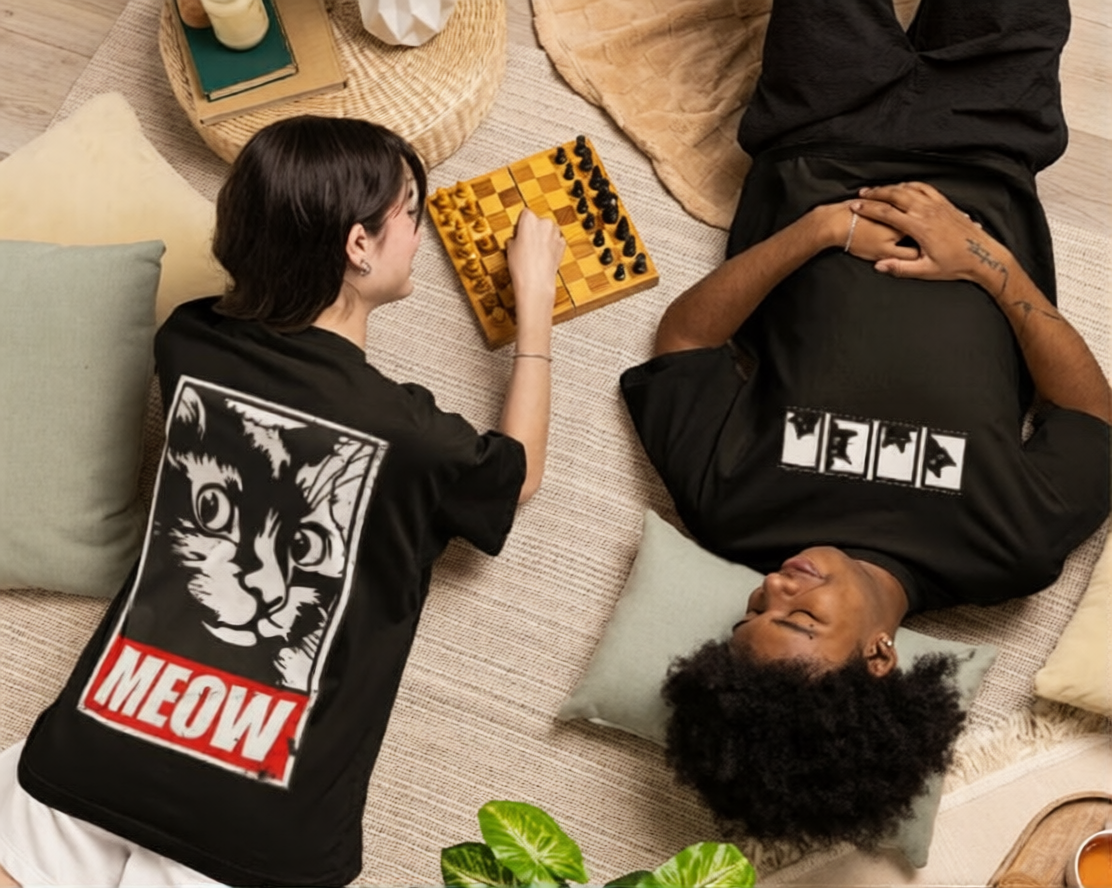 Meow | Oversized | Premium Unisex Graphic T-shirt