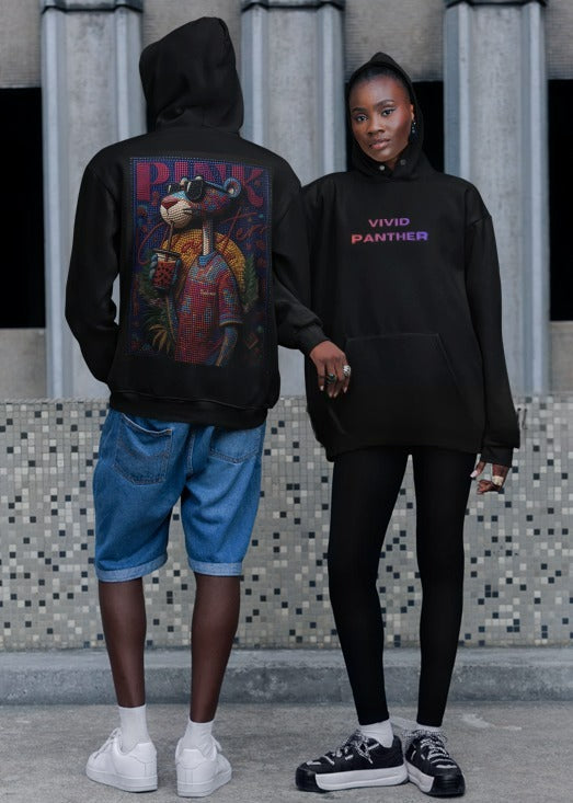 Classic Vivid Panther Hoodie | Oversized | 450 GSM | Unisex