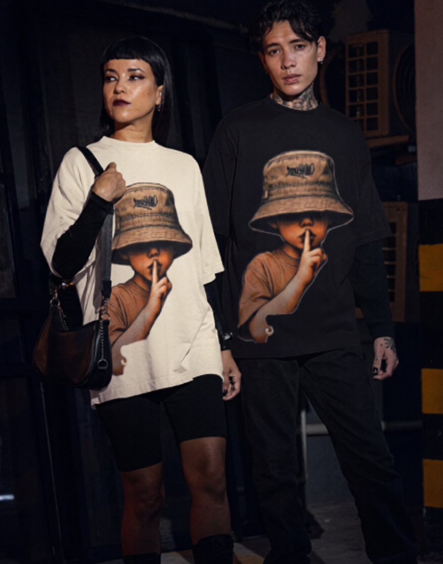 Shhhh | Oversized | Premium Unisex Graphic T-shirt