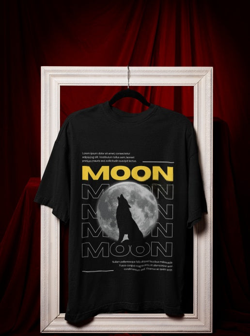 Moon | Oversized | Premium Unisex Graphic T-shirt