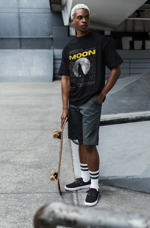 Moon | Oversized | Premium Unisex Graphic T-shirt